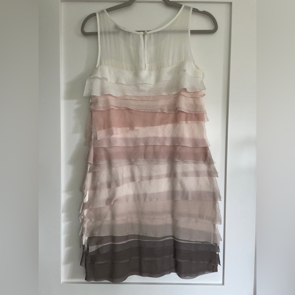 Loft Ombré Ruffle Mini Dress - Picture 2 of 4